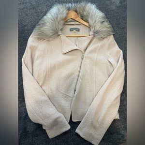 BAGATELLE Faux Fur Jacket with Wool - Women’s Size Large